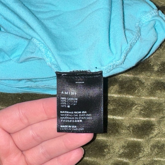 Amiri teal teddy bear shirt - Picture 4 of 10
